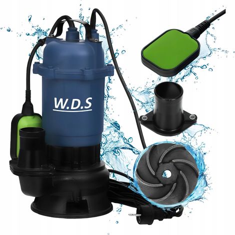 Bomba sumergible para agua limpia y sucia W.D.S. 2850W 2" 30.000 l/h + Flotador (1/5)