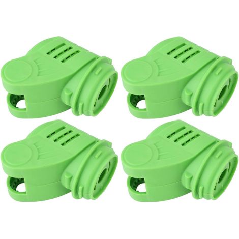 Funda protectora de 4 piezas para cuchillas de cortacésped, cubierta de repuesto de ABS para cabezales de cortacésped, protección para cabezales de cortacéspedes y desbrozadoras. (1/5)