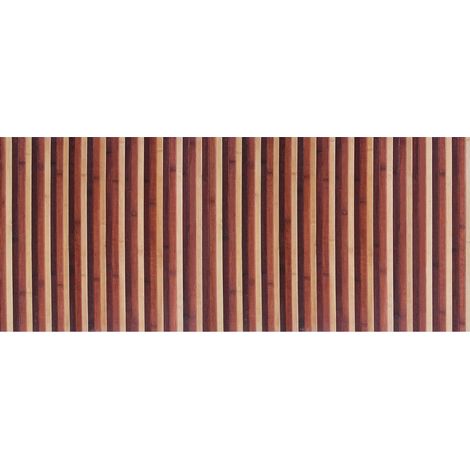 Passatoia per Cucina o Tappeto da Ingresso in Vero Bamboo Naturale 7 Misure 7 Colori 50x100 cm - Cioccolato (1/4)
