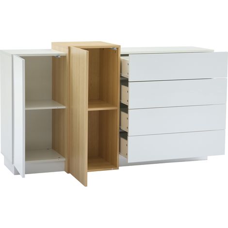 Aparador blanco brillo MDF HOMVRA (1/5)