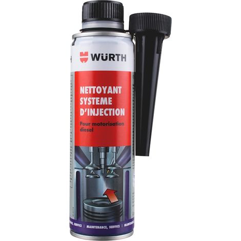 Nettoyant du système d'injection pour voiture au Diesel - Professionnel sans démontage 300ml - Wurth