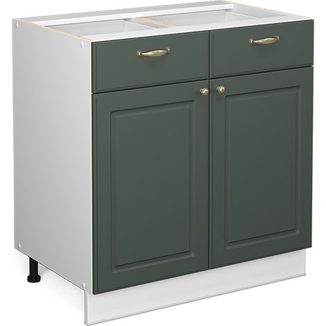 Badmöbel Fame-Line, Grün-Gold Landhaus, 80 x 81.6 cm ohne Arbeitsplatte, Vicco