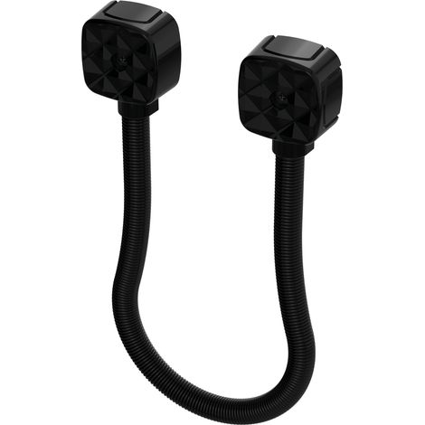 Passe câble en applique EFLEX-10 longueur 400 mm diamètre intérieur 10 mm inox noir - SEWOSY (1/3)