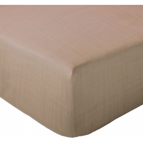 Drap housse mousseline de coton MILOS 160x200 cm (1/5)