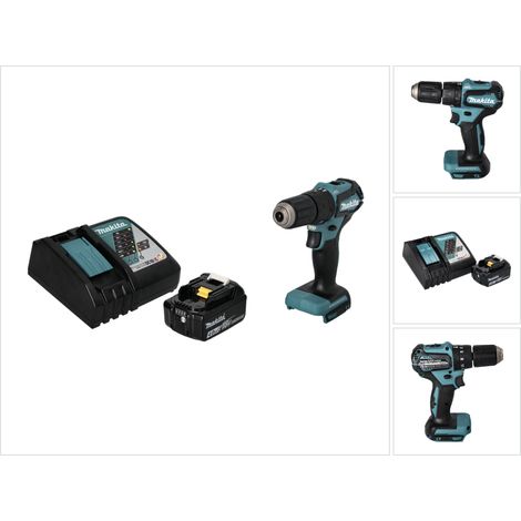 Trapano avvitatore a percussione senza filo Makita DHP 483 RM1 18 V 40 Nm Brushless + 1x batteria 4,0 Ah + caricabatterie
