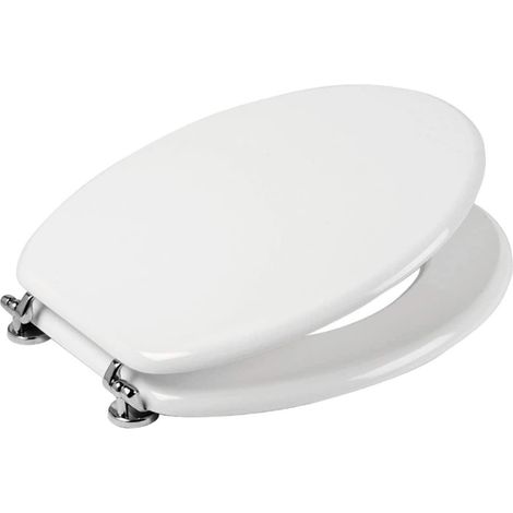 SEDILE WC IN LEGNO BIANCO UNIVERSALE