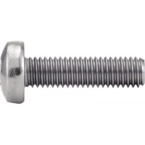 200 Vis à Métaux Tête Cylindrique Phillips 4 x 8 mm - DIN 7985 - ISO 7045 - NFE25-121 - UNI 7687 - Inox A2 - D-Work