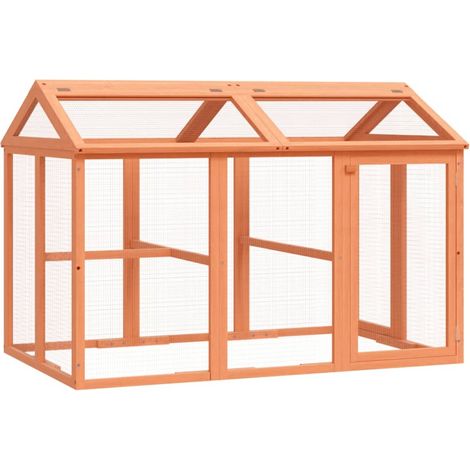 Maison Exclusive - Enclos animaux marron 141x94x104 cm bois massif de pin