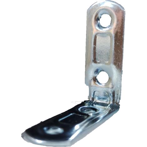 LASTRINA PIEGATA 4 FORI mm. 40 ACC.ZINC