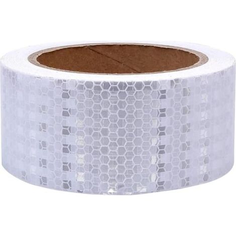 Ruban réfléchissant, 10m x 5 cm, autocollant d'avertissement haute intensité, ruban de sécurité imperméable, ruban adhésif de sécurité pour véhicules (1/5)