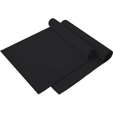 Sporthandtücher 2 pcs Schwarz 140 x 70 cm