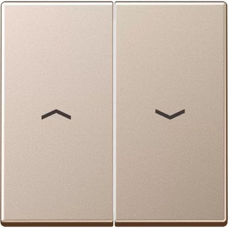 Jung Wippe 2fach, mit Pfeilsymbolen, Duroplast lackiert, Serie A, champagner A 595 P CH (1/2)