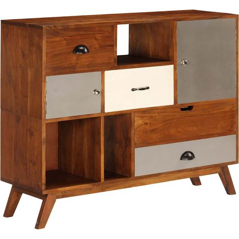Maison Exclusive - Credenza 115x35x86 cm Legno Massello di Acacia (1/5)