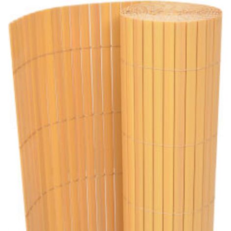 Maison Exclusive - Gartenzaun Doppelseitig 110x300 cm Gelb (1/5)