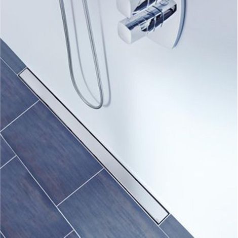 Aco Flexdrain e Caniveau de douche avec bride 78,7x8,7cm inox (1/5)