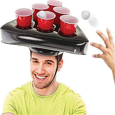 Triangle de Beer Pong Gonflable - Jeu d'Adresse Amusant pour Fêtes et Bars (1/5)