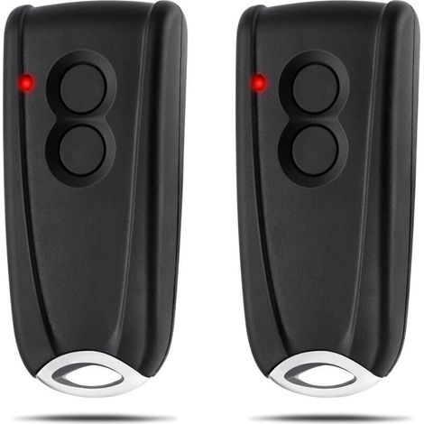Télécommande universelle pour portes de garage motorisées – Compatible avec systèmes EcoStar, Liftronic, EuroPro et Portronic – 2 unités (1/5)
