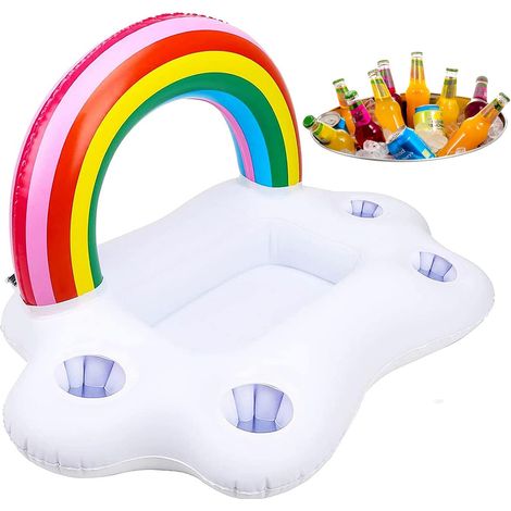 NineClouds Porte-boissons Piscine Gonflable Piscine Bar Porte-boissons Gonflable Piscine Flottant (les nuages) (1/5)