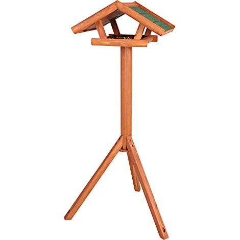Mangiatoia natura con aste, 46×22×44cm/1.15m, marrone per uccelli (1/3)