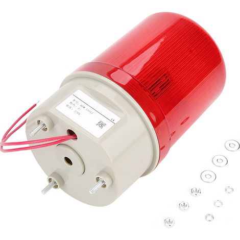 Voyants d'avertissement à LED rouge, alarme acousto-optique, gyrophare, stroboscope à LED d'urgence 220 V