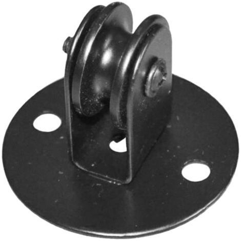 Chandelier Pulley, Ceiling Hooks for Pendant Lights, Pulley System, Ceiling Pulley, Hanging Pulley for Pendant Lights, Black Metal Wheel Lift Pulley (1/5)