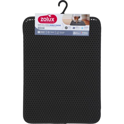Tapis d'hygiène double fond 40 x 55 cm pour maison de toilette chat - zolux (1/5)