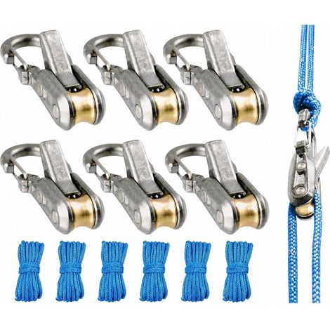 Tendeur Corde à Came Lot de 6 avec 6 Paracorde Réfléchissante 3M (1/5)