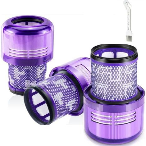 3 Pack Filtres pour Dyson V11 Absolute Extra Pro, V11 Torque Drive Animal, V15 Detect sans fil Aspirateur SV14 SV17 SV22 Hepa Filtre de Remplacement Lavable Remplace DY-970013-02 (1/4)