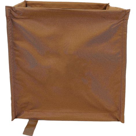 Poubelle pliable d'extérieur grande capacité 33 L en tissu Oxford, avec cordon de serrage, idéale pour les voyages, les pique-niques, le camping et les barbecues (couleur kaki). (1/4)