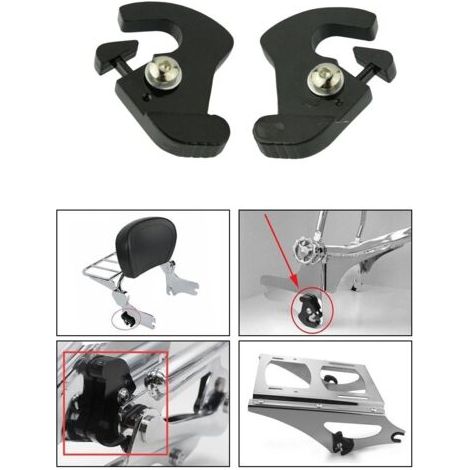 1 STK Kit Schnellverschluss-Clips für abnehmbare Gepäckträger, passend für Harley (1/5)