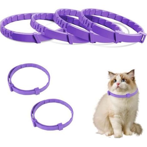 Collier Anti Stress - Marque Non Spécifiée - Réglable - Imperméable - Phéromones Naturelles - Valériane (1/4)