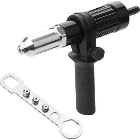 Kit d'Adaptateur de Rivet à Embase - Accessoire pour Perceuse Électrique - Poignée Ergonomique pour Industrie, Garage, Atelier (1/5)