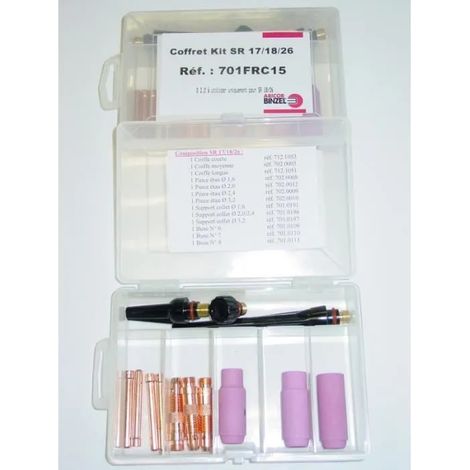 Kit mantenimiento accesorios soldadura Binzel 701frc14 cobre cerámica