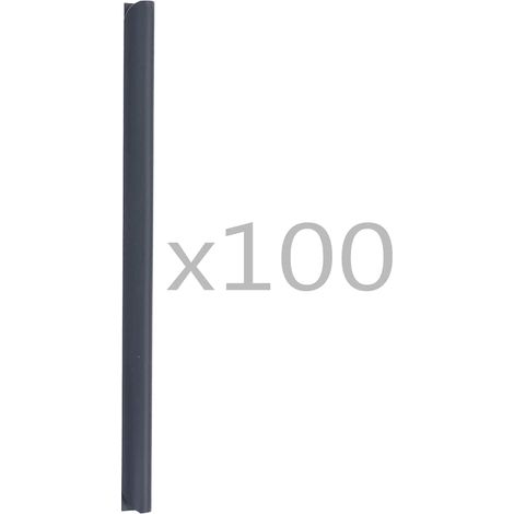 vidaXL Clips para malla de jardín 100 unidades PVC gris antracita (1/2)