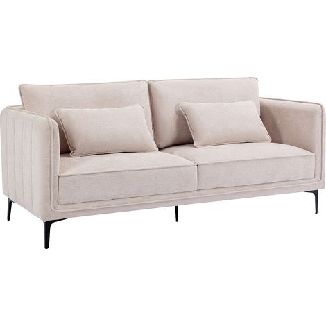 Divano 3 posti in Tessuto Beige - TORMELDA (1/4)