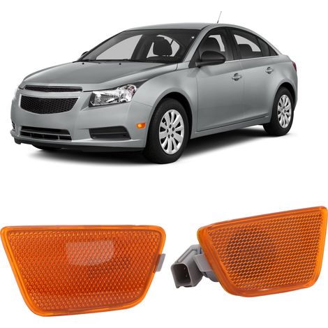 Scheinwerfer und vordere Positionsleuchten kompatibel mit Chevrolet Cruze 2011-2015 (gelb) (1/5)
