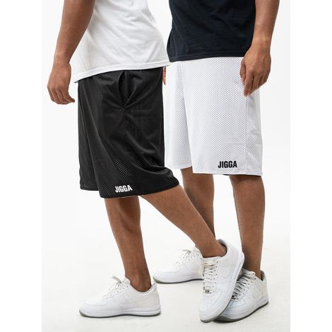 Pantalones cortos reversibles Jigga Wear Small Outline, color negro/blanco, talla M (1/5)