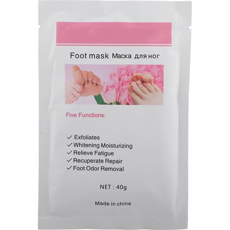 Gommage pieds masque extrait végétal exfoliant doux, élimine peaux mortes et cuticules, hydrate et adoucit les pieds. (1/5)