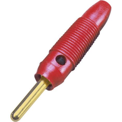BKL Electronic 072149/G Bananenstecker Stecker, gerade Stift-Ø: 4 mm Rot 1 St.