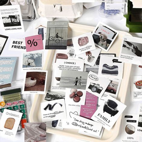 40 autocollants décoratifs pour manuels scolaires, motifs variés, résistants à la déchirure, esthétiques et faciles à coller, pour albums et loisirs créatifs. Thème rose fantaisie. (1/5)