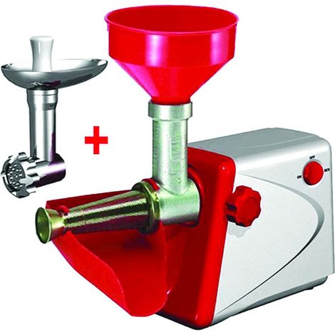 Combinato Passapomodoro + Tritacarne Elettrico "Artus C25" 385W  - 385w