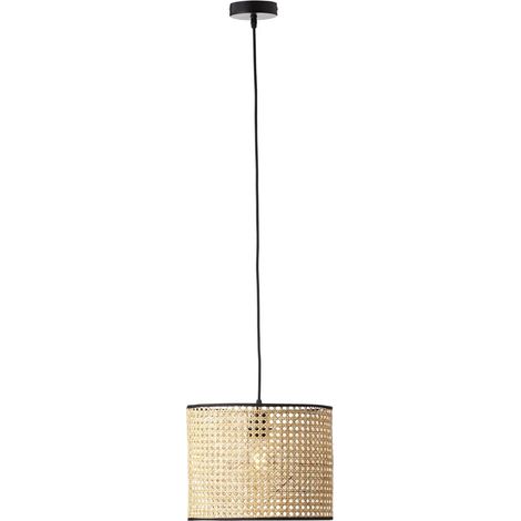 Lampe suspendue en rotin Wiley Ø 30cm - 99090/09 (1/4)