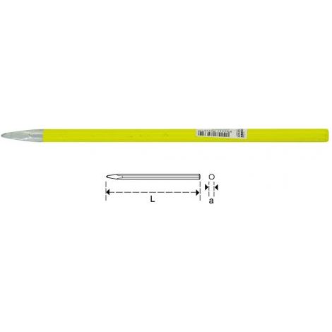 SCALPELLO Esagonale per ELETTRICISTA a PUNTA Riaffilabile MAURER 10x250 mm