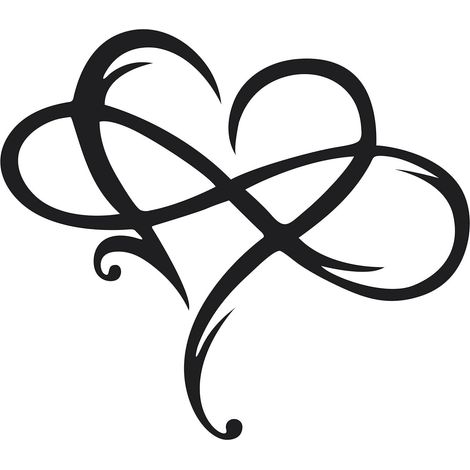 Infinity Heart Wall Decor Art Mural En Métal, Cadeau De Décoration En Fer gé, Sculpture Murale D'Amour Éternel Pour La Maison, La Chambre À Coucher, Le Salon