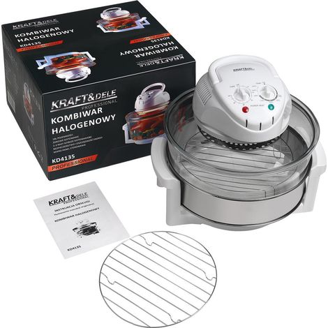 Cuiseur combiné halogène 18L – cuisson rapide sans matières grasses – bol en verre trempé autonettoyant – 1500W – multifonction vapeur (1/5)