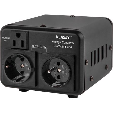 Convertisseur de tension bidirectionnel KEMOT 400 W / 500 VA 115 V = 230 V (1/3)