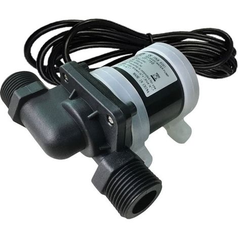 Mini Pompe À Eau DC 12V Circulateur Eau Chaude Sanitaire Sans Balai -40°C À 100°C Débit Élevé (1/4)