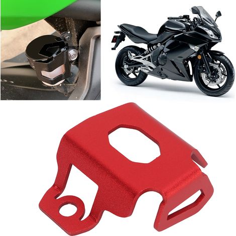 Schutz für den hinteren Bremsflüssigkeitsbehälter für Kawasaki NINJA 400 Motorrad 2018-2021, rot. (1/5)