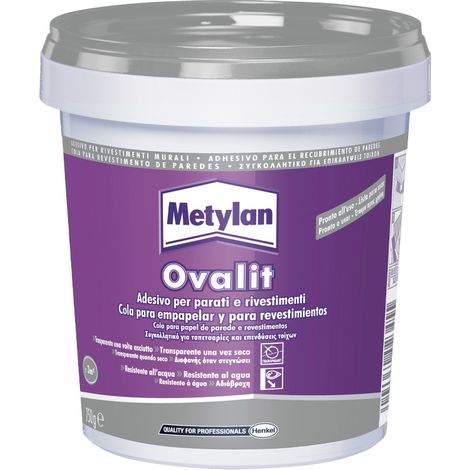 Colla per Parati e Rivestimenti Rurali Ovalit METYLAN 750 gr (1/5)