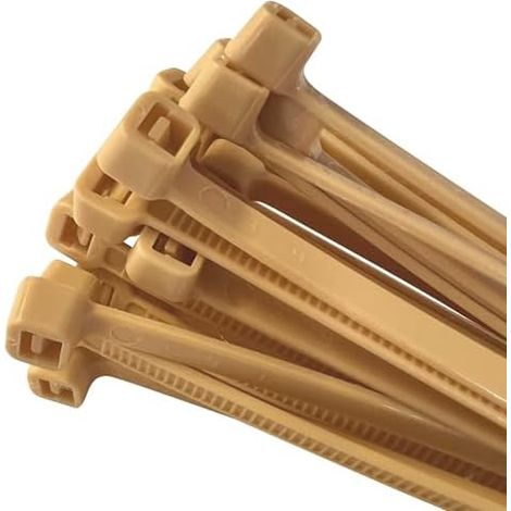 Colliers de serrage bambou beige 290 x 4,8 mm Lot de 100 +15-30% résistance & stabilité qualité premium certifiée (1/5)